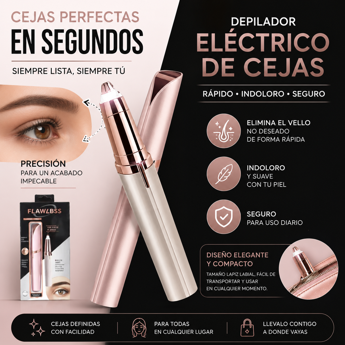 DEPILADOR DE CEJAS ELECTRICO